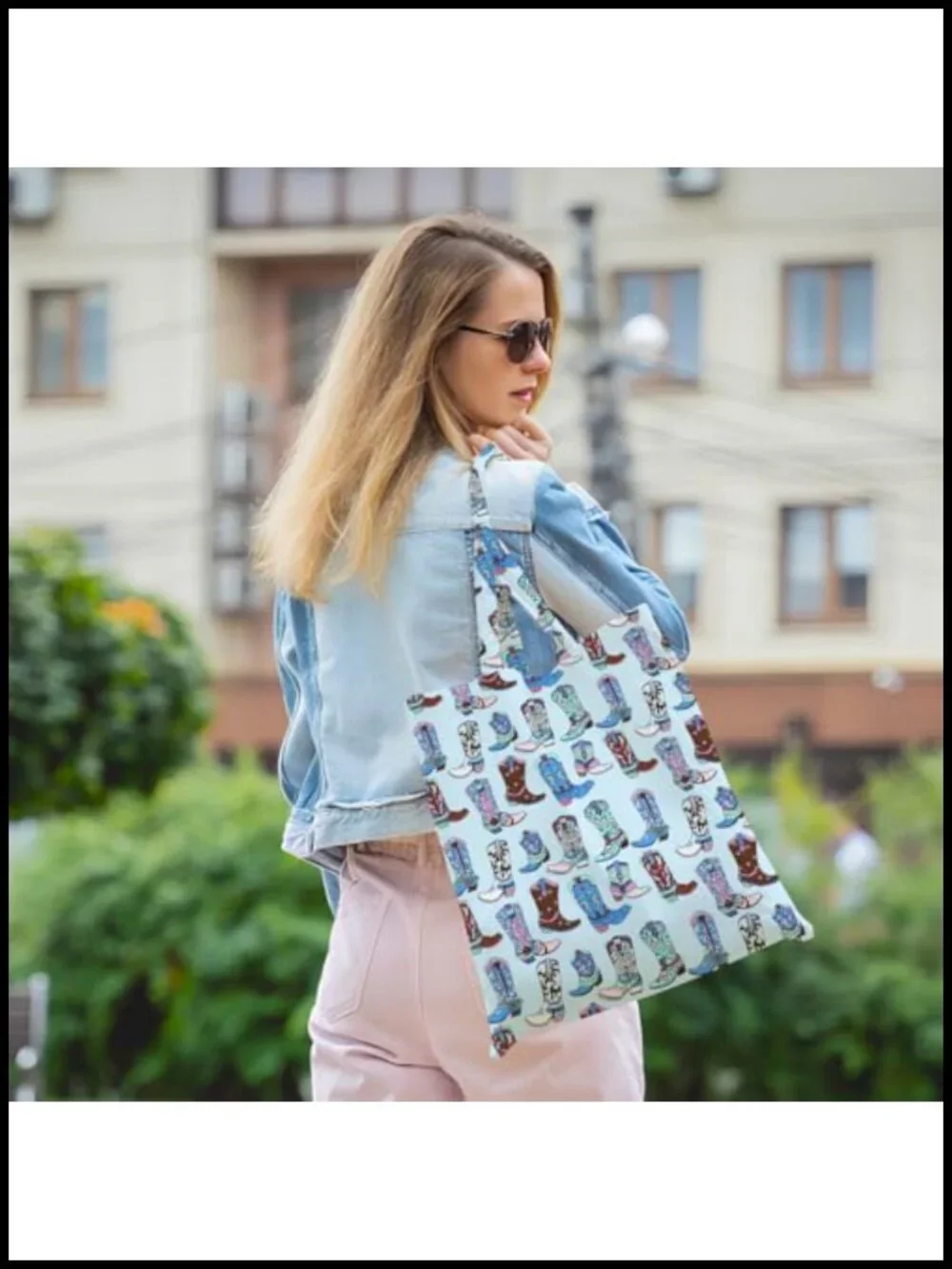 Canvas Tote Bag Reusable Grocery Shopping Bag for Women